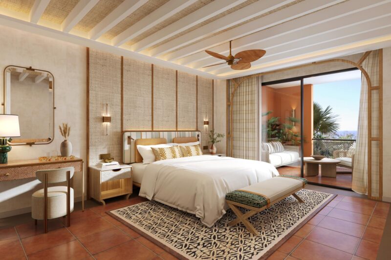 Junior suite bedroom