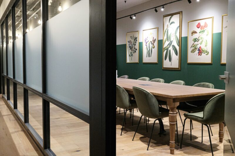 Empty meeting room
