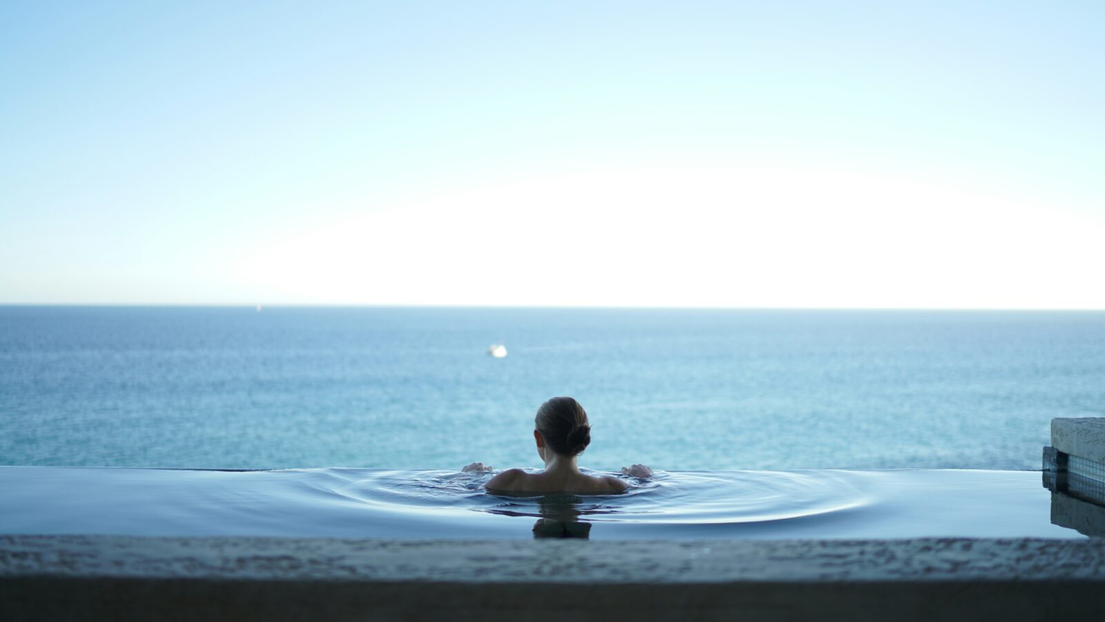Pool by the ocean