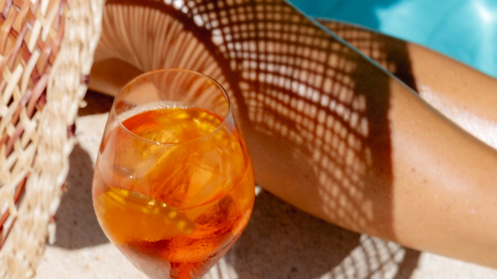 Drink by the pool