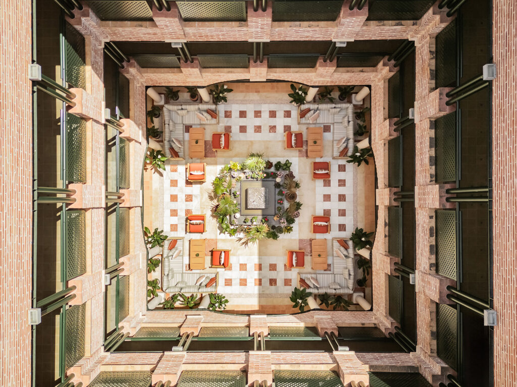 The courtyard