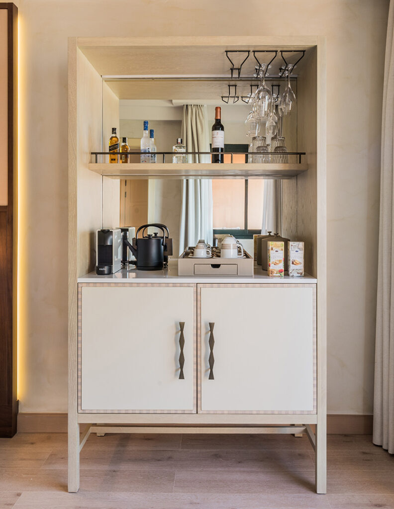 Cabinet inside all guest rooms