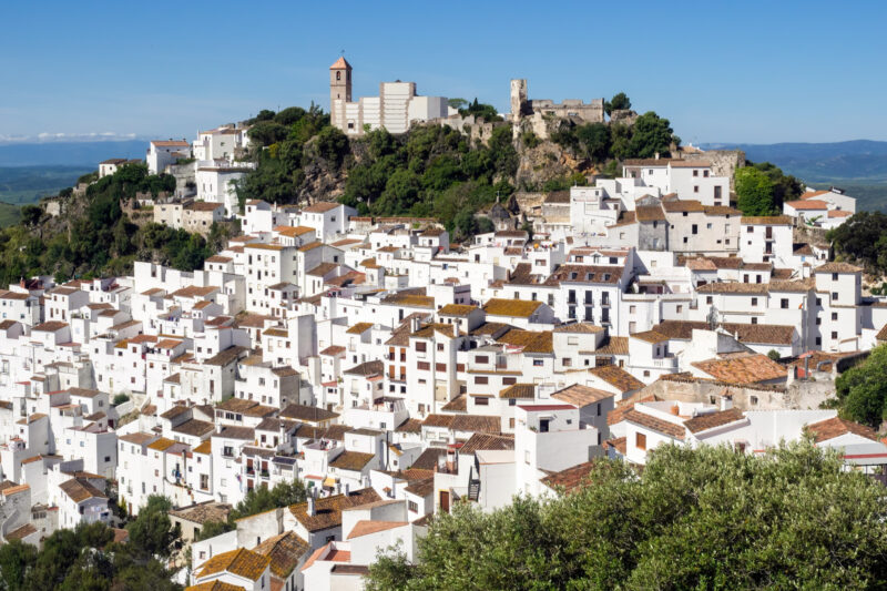 Casares white hosues on a cliff